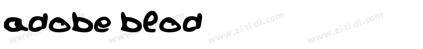adobe blod字体转换